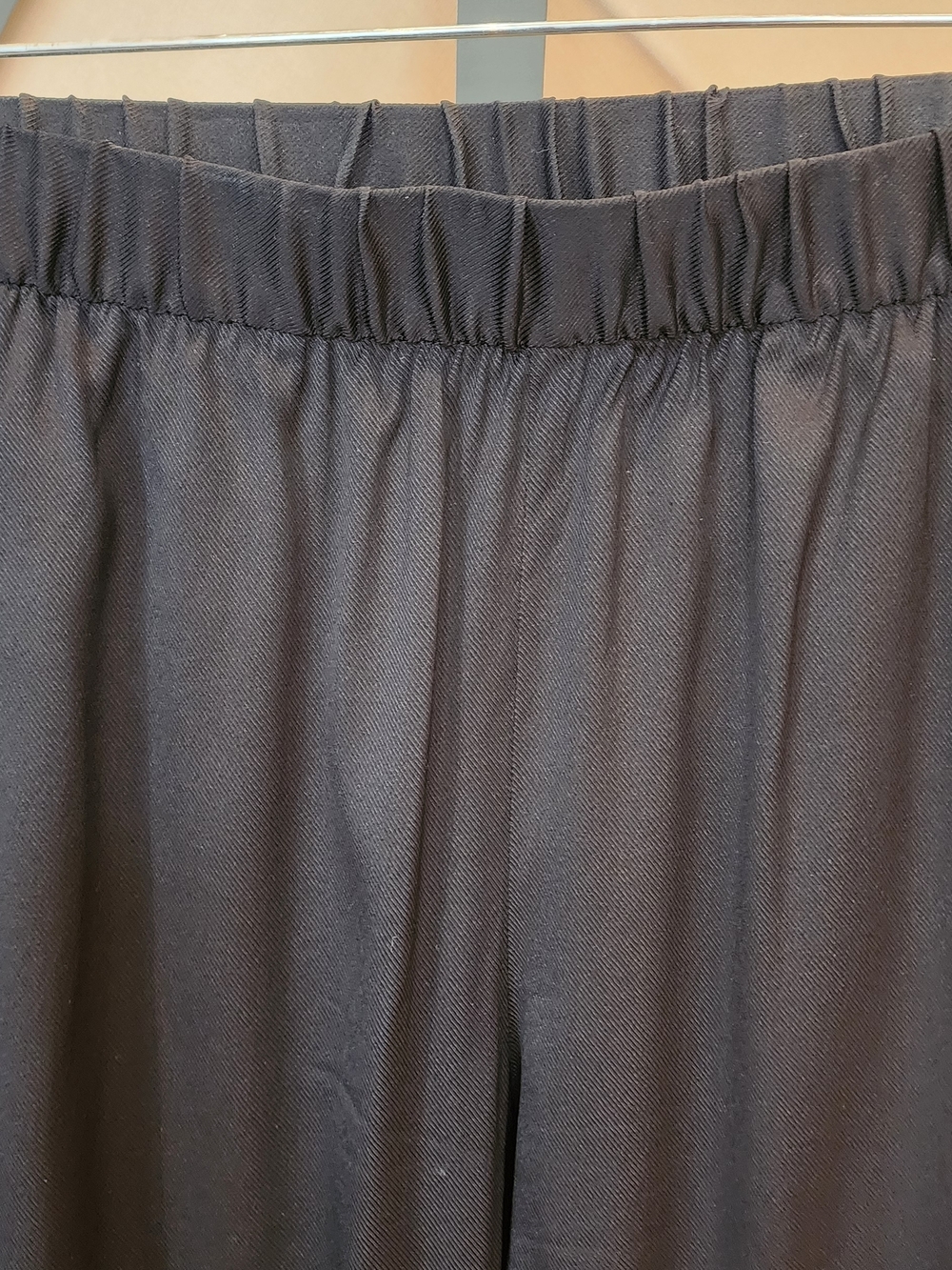 Alexander Wang Black Silk Straight-Leg Pull-On Pants Size 2 - Picture 3 of 6